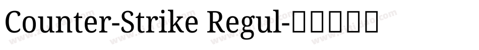 Counter-Strike Regul字体转换
